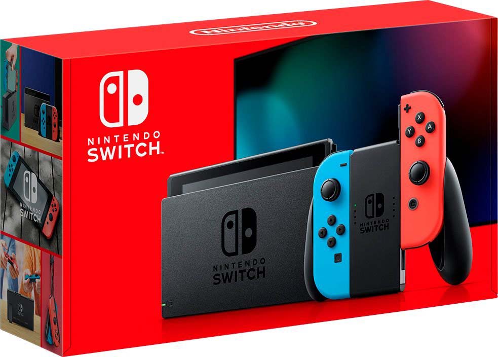 Switch with Neon Blue and Neon Red Joy‑Con  by Nintendo