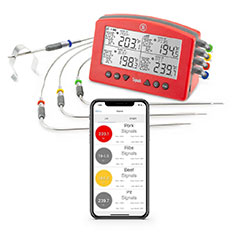Signals 4-Channel Wi-Fi/Bluetooth BBQ Alarm Thermometer by ThermoWorks