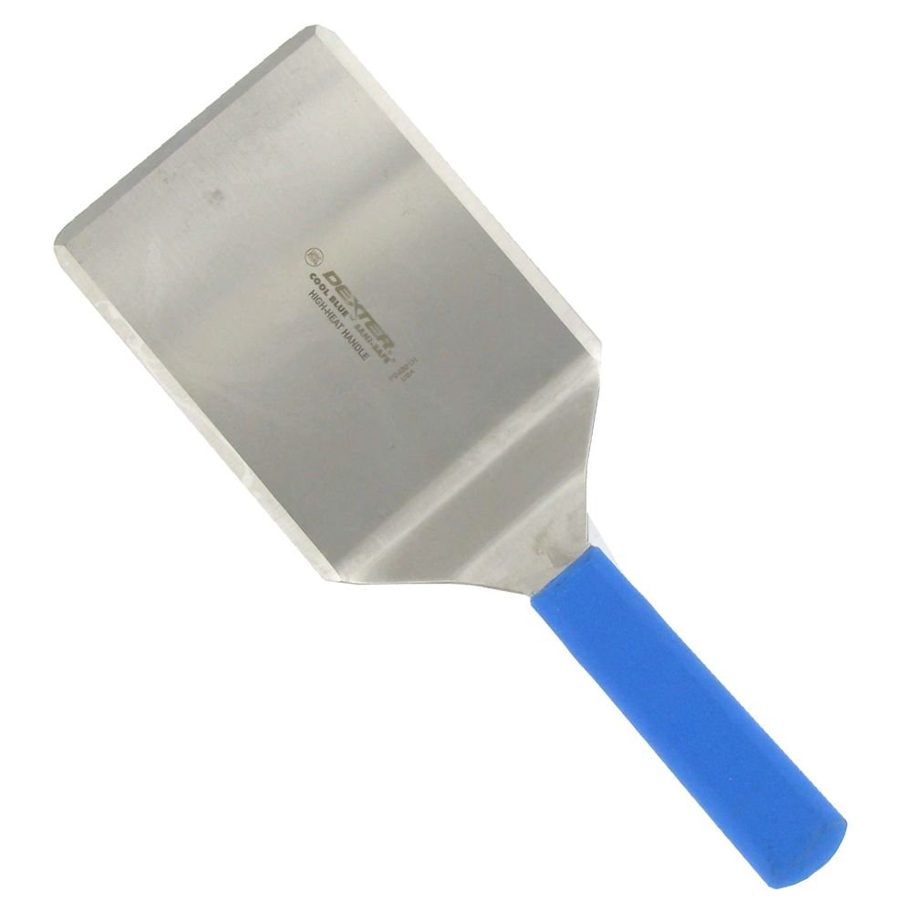 31655H High Heat S/S 6 x 5 Turner w/Blue Handle by Dexter Russell