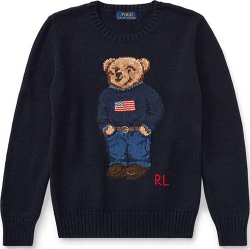 Kids&#146; Polo Bear Cotton Sweater by Ralph Lauren Boys 8&ndash;20