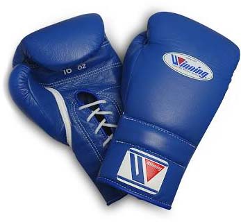 MS-500 14-Ounce Blue Boxing Gloves by Winning